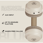 Volkano Pebble Series Bluetooth Headphones - Khaki - Khaki - Audio