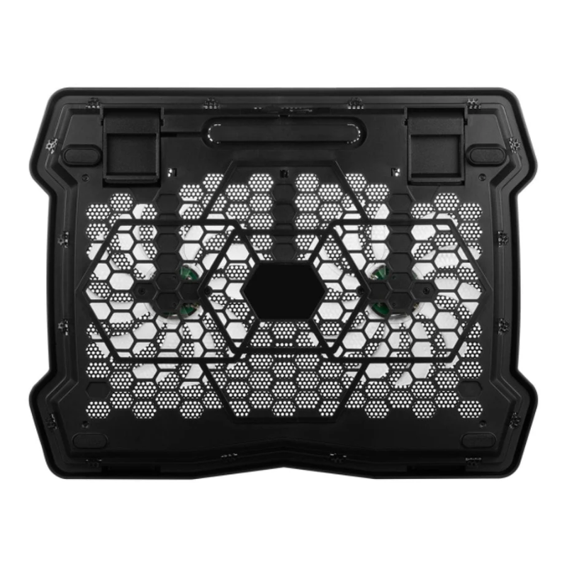Volkano Polar Series 15-inch Dual Fan Notebook Cooling Stand - Black - Black