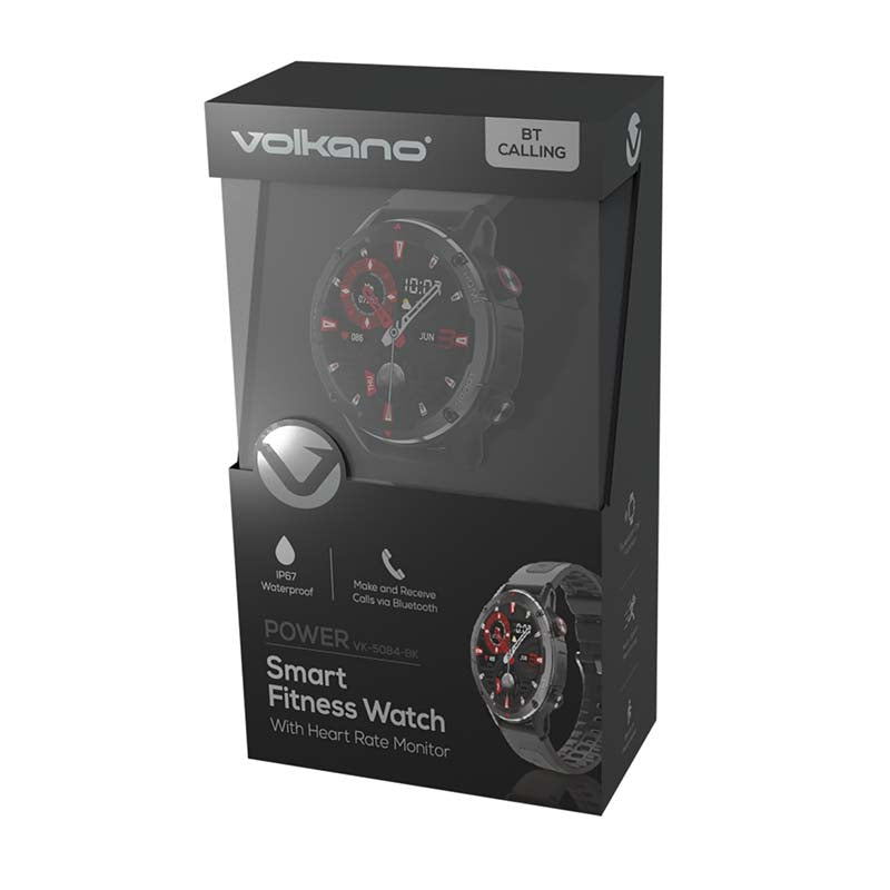 Volkano Power Series Smart Watch - Black - Black