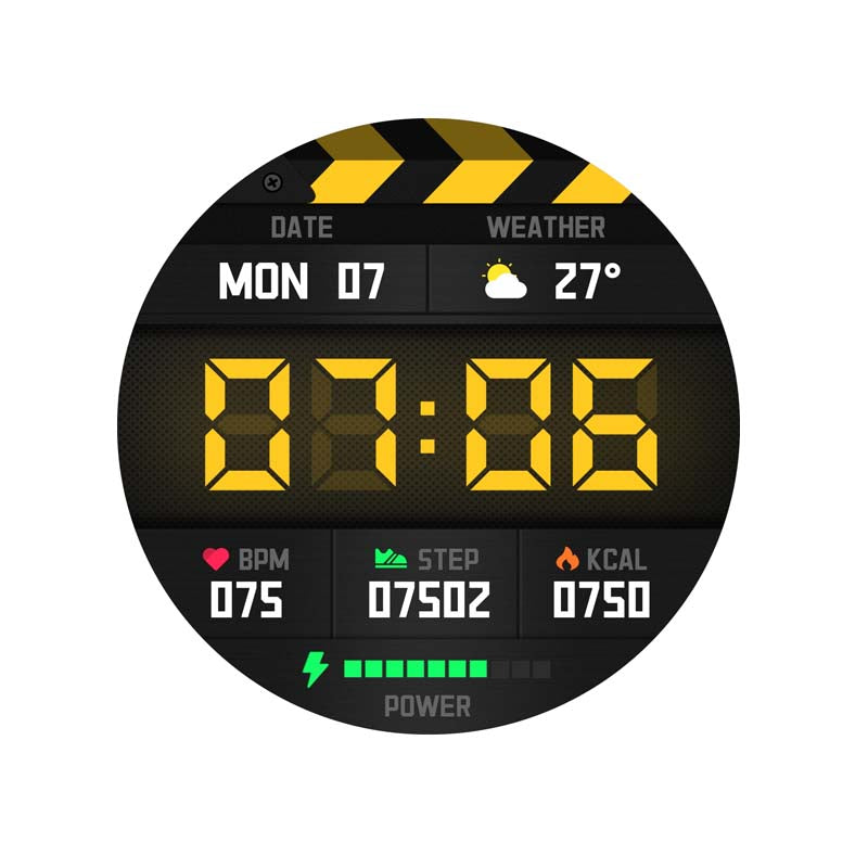 Volkano Power Series Smart Watch - Black - Black