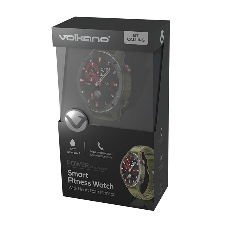 Volkano Power Series Smart Watch - Green - Green
