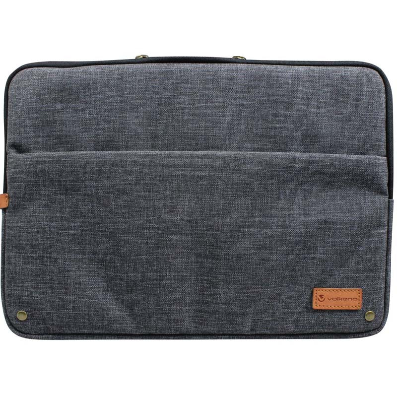Volkano Premier Series 15.6’’ Laptop or Notebook Sleeve - Dark Grey