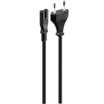 Volkano Presto Series Power Cable 2 Pin Figure 8 to Type C Euro 1.2m 5A - Black