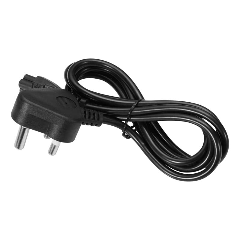 Volkano Presto Series Power Cable 3 pin Clover to Type-M 2.5A - Black