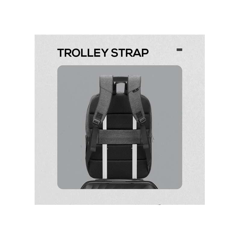 Volkano Pulse Series 15.6 Inch Laptop Backpack - Charcoal - Grey