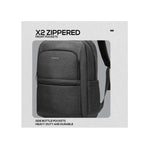 Volkano Pulse Series 15.6 Inch Laptop Backpack - Charcoal - Grey