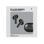 Volkano Pulse Series True Wireless Earphones with Charging Case - Black - Black