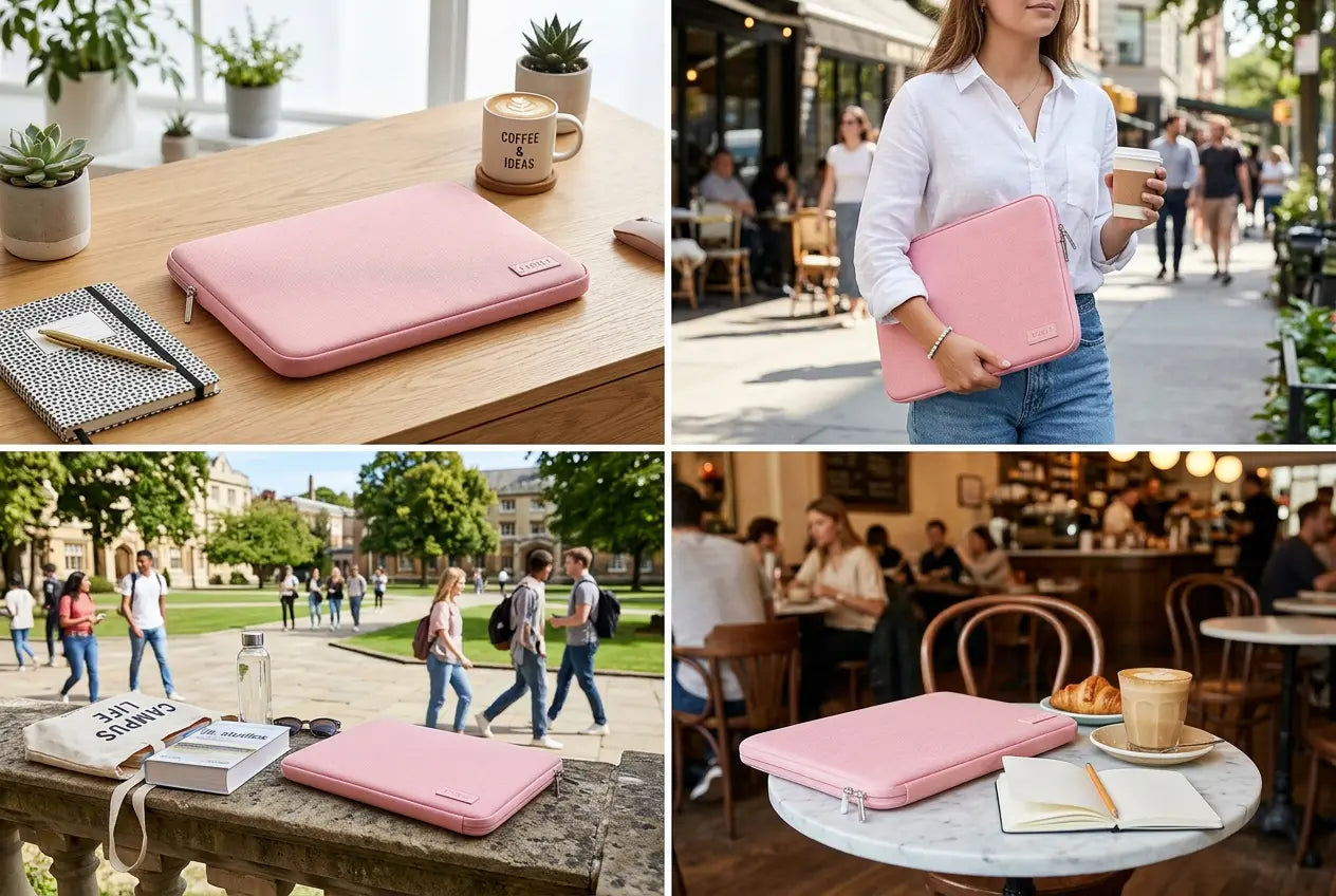 Volkano Quin 15.6’’ Laptop Sleeve - Pink