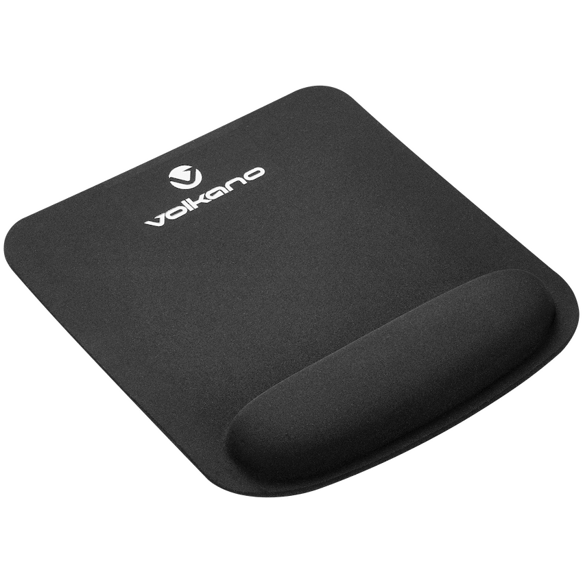Volkano Rest Series Gel Mousepad - Black - Black - Computer Peripherals