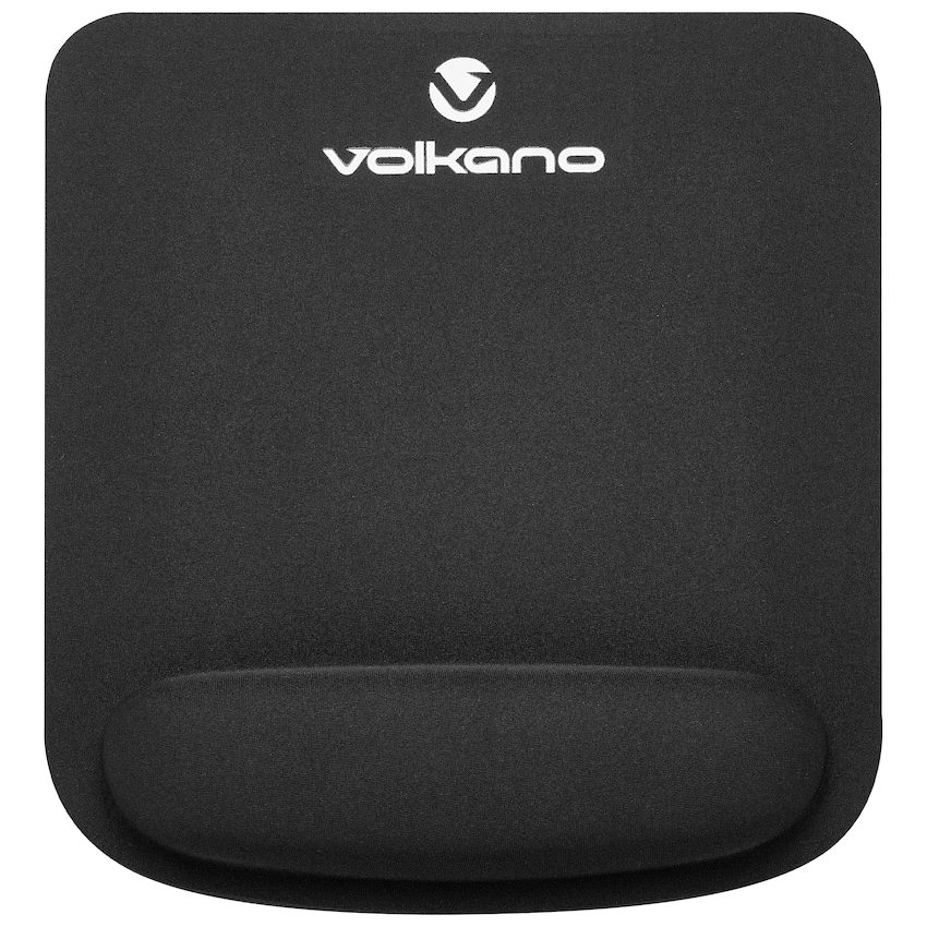 Volkano Rest Series Gel Mousepad - Black - Black - Computer Peripherals