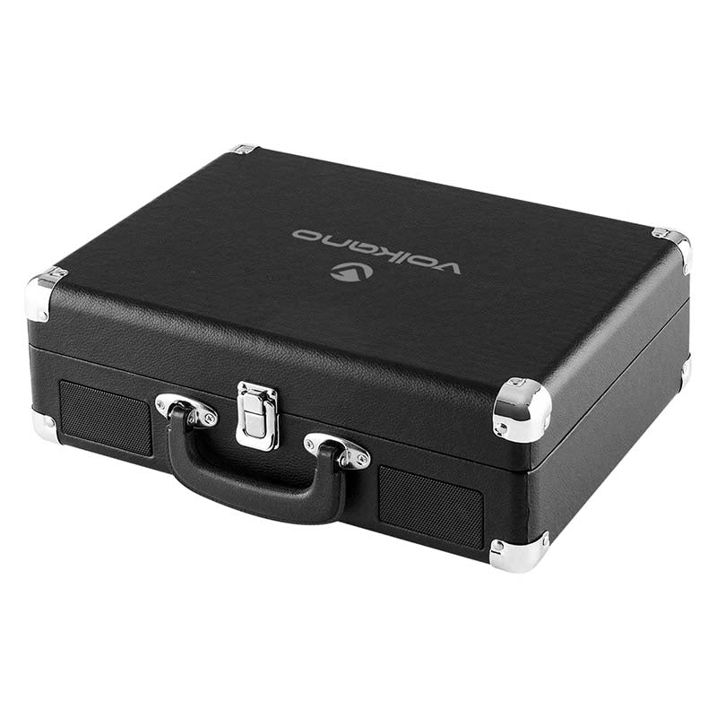 Volkano Retro Series Turntable - Black - Black