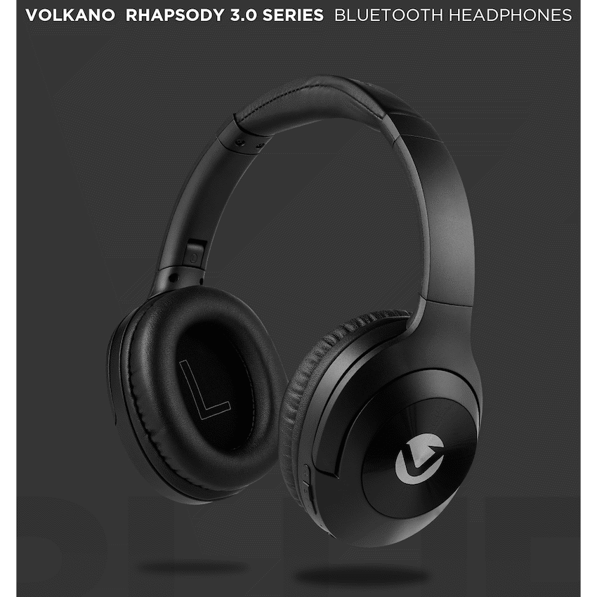 Volkano Rhapsody 3.0 Series Active Noise Cancelling Bluetooth Headphones - Black - Audio