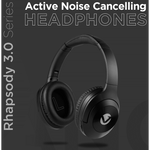 Volkano Rhapsody 3.0 Series Active Noise Cancelling Bluetooth Headphones - Black - Audio