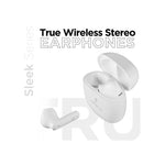 Volkano Sleek Series True Wireless Earphones - White - White