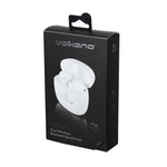 Volkano Sleek Series True Wireless Earphones - White - White
