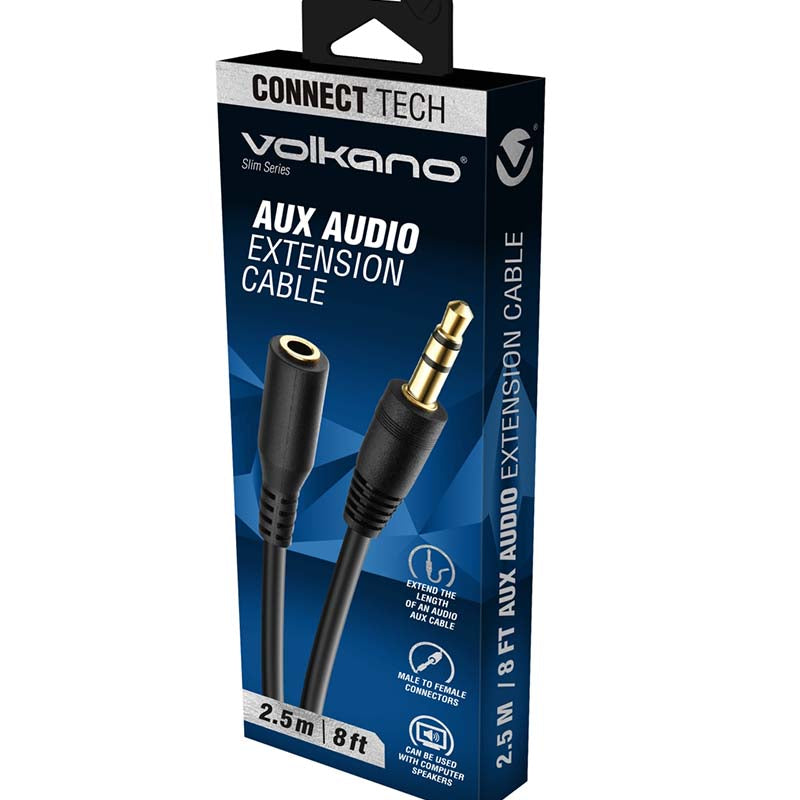 Volkano Slim Series Aux Extension 2.5m
