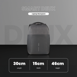 Volkano Smart Deux Laptop Backpack - Black/Charcoal - Black - Bags