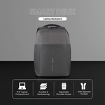 Volkano Smart Deux Laptop Backpack - Black/Charcoal - Black - Bags