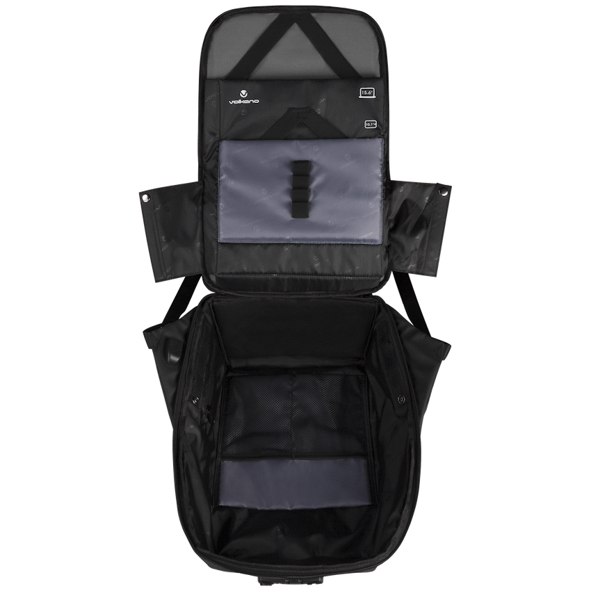 Volkano Smart Deux Laptop Backpack - Black/Charcoal - Black - Bags