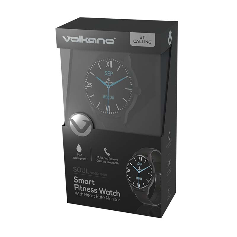Volkano Soul Series Smart Watch - Black - Black