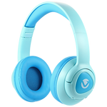Volkano Sound Squad Kids ANC Bluetooth Headphones with Mic & Safe Audio - Blue - Audio