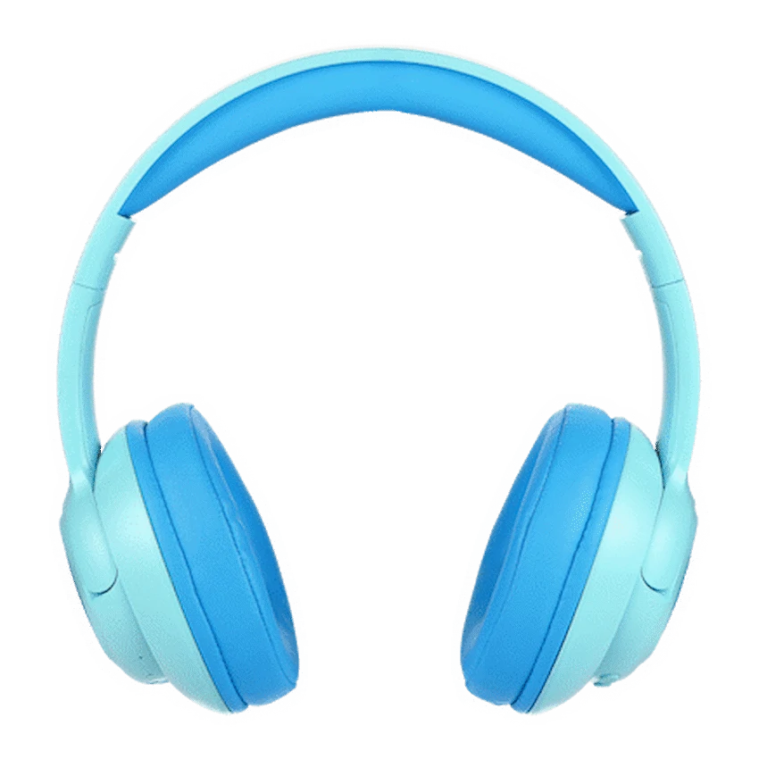 Volkano Sound Squad Kids ANC Bluetooth Headphones with Mic & Safe Audio - Blue - Audio