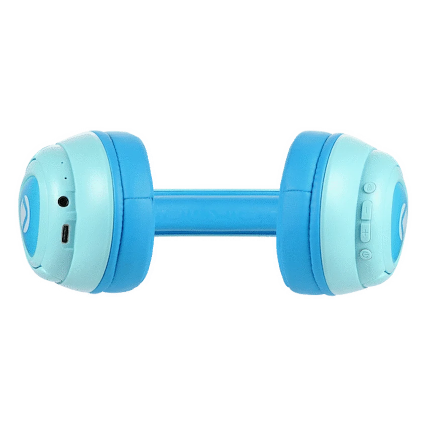 Volkano Sound Squad Kids ANC Bluetooth Headphones with Mic & Safe Audio - Blue - Audio