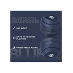 Volkano SoundSweeper Series Active Noise Cancelling Bluetooth Headphones - Blue - Blue