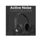 Volkano SoundSweeper Series Active Noise Cancelling Bluetooth Headphones - Black - Black