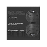 Volkano SoundSweeper Series Active Noise Cancelling Bluetooth Headphones - Black - Black