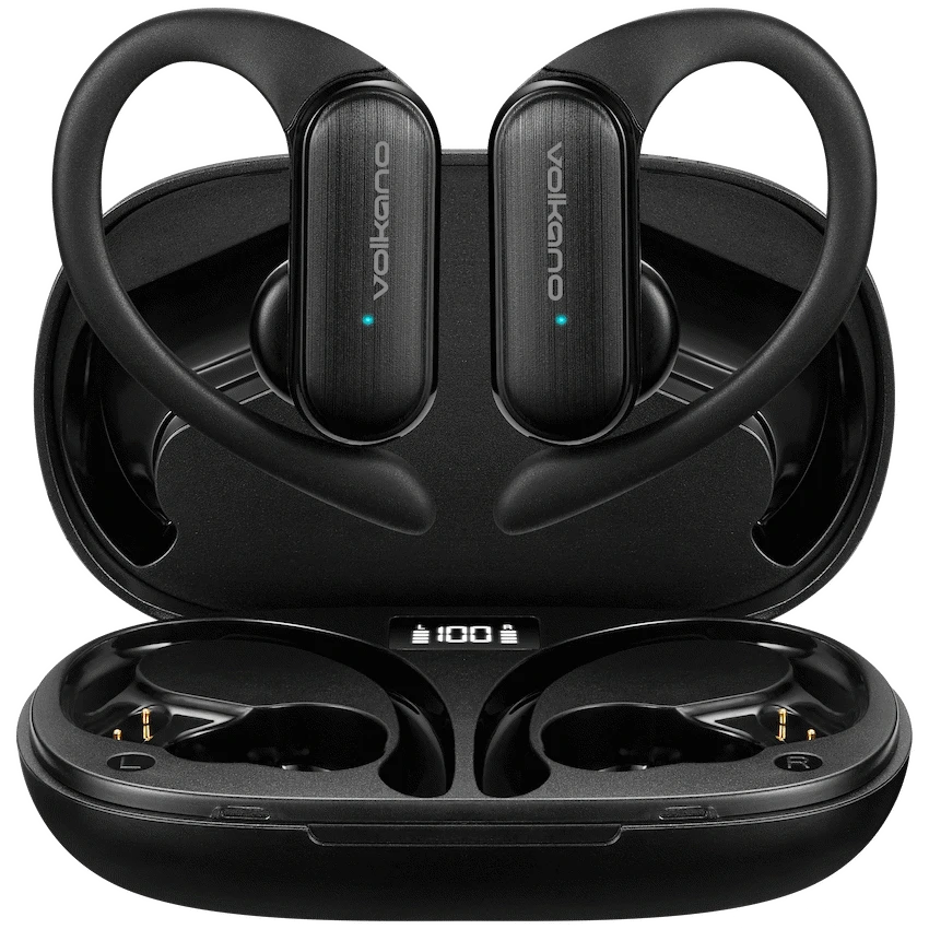 Volkano Stealth Series Sports TWS Earphones - Black - Black