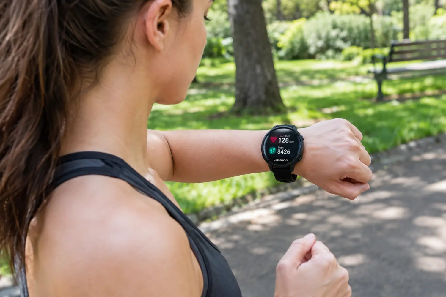 Volkano Strive Water Resistant Smartwatch with Health & Fitness Tracking