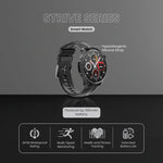 Volkano Strive Water Resistant Smartwatch with Health & Fitness Tracking - Black - Wearables