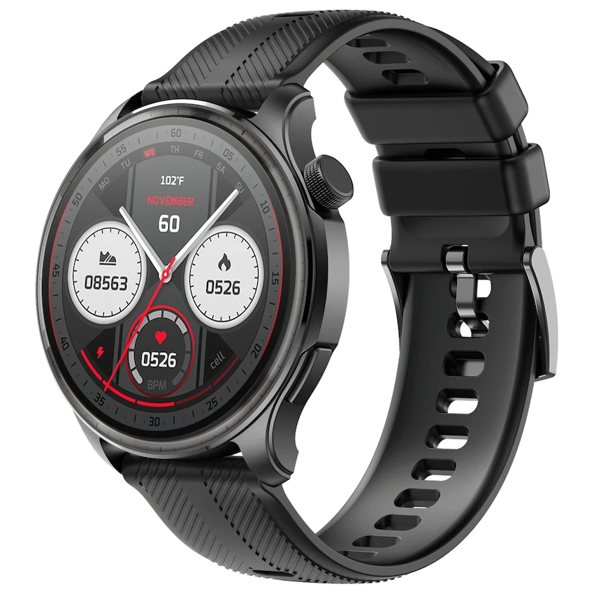 Volkano Strive Water Resistant Smartwatch with Health & Fitness Tracking - Black - Wearables