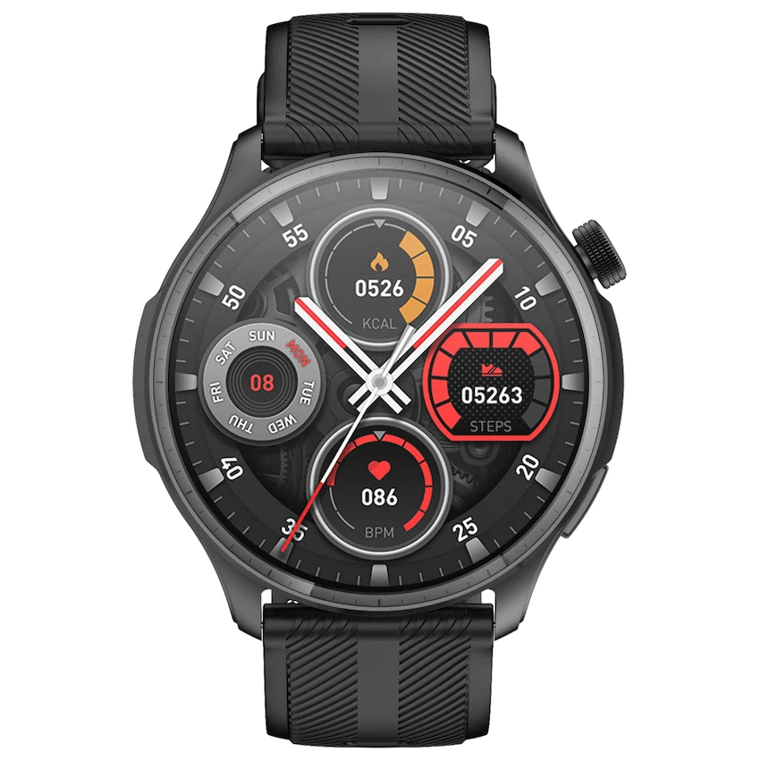 Volkano Strive Water Resistant Smartwatch with Health & Fitness Tracking - Black - Wearables