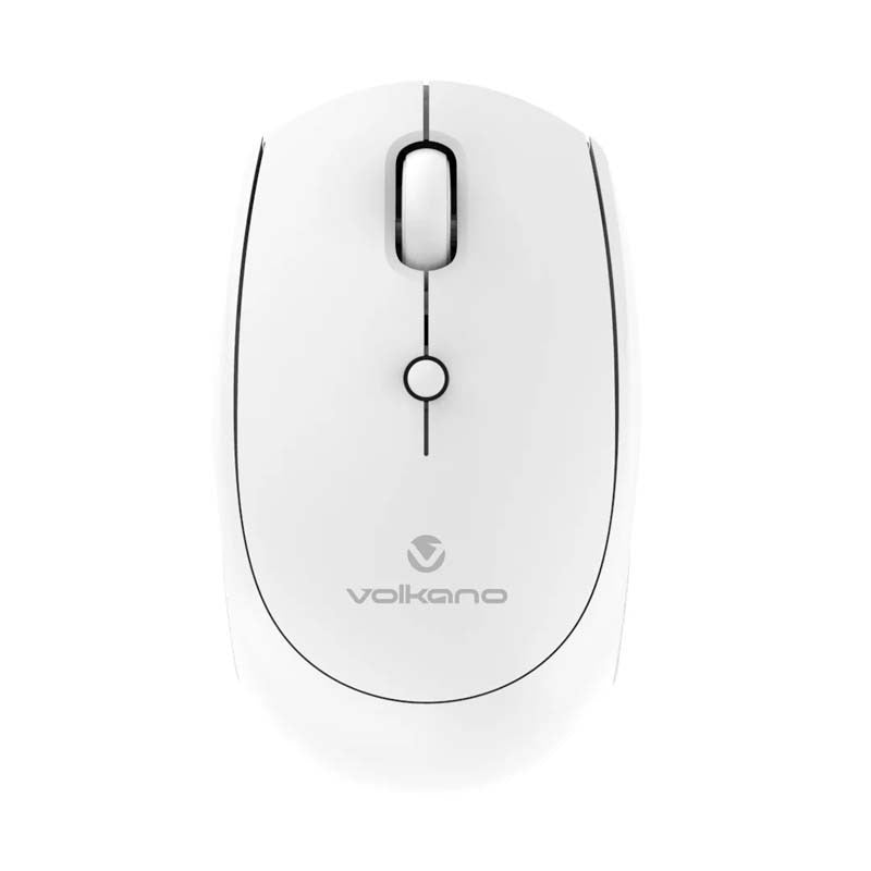 Volkano TALC Series 2.4Ghz Wireless Mouse - White - White