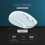 Volkano Talc Wireless Mouse - Blue - Blue - Computer Peripherals