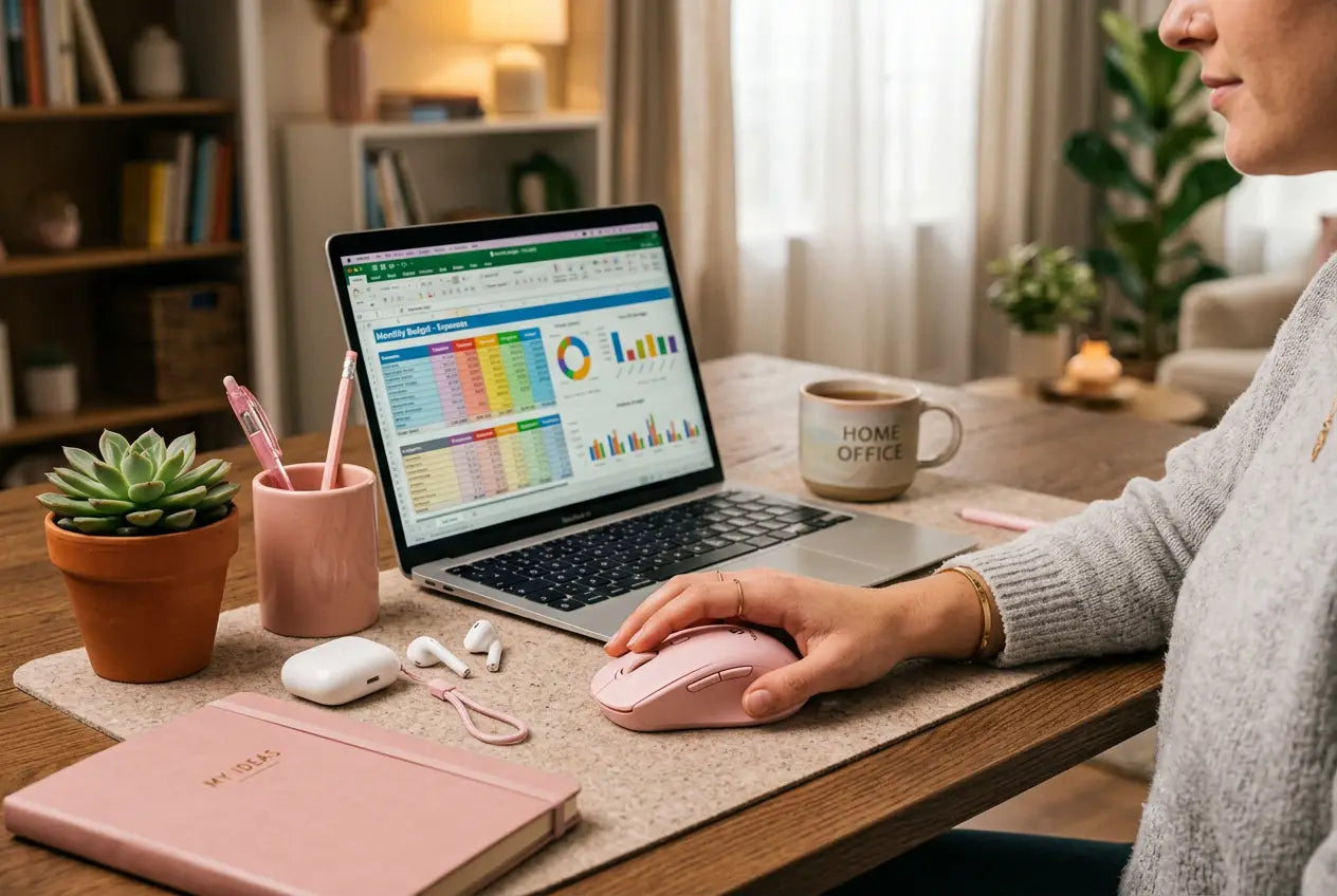 Volkano Talc Wireless Mouse - Pink