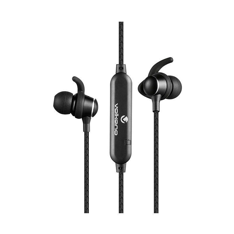 Volkano Titanium Sports Series Bluetooth Earbuds - Black - Black