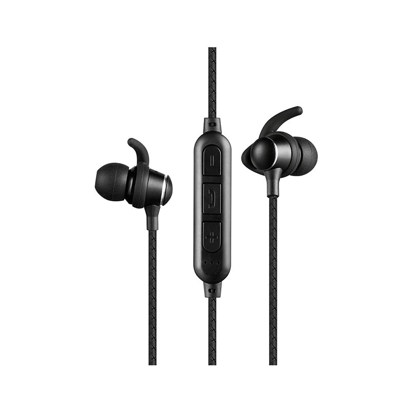 Volkano Titanium Sports Series Bluetooth Earbuds - Black - Black