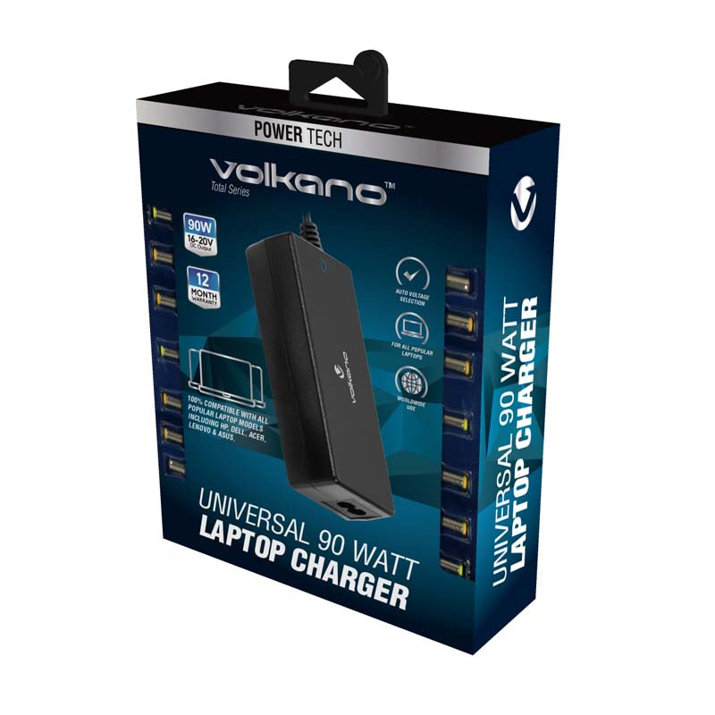 Volkano Total Series Universal 90 Watt Laptop Charger