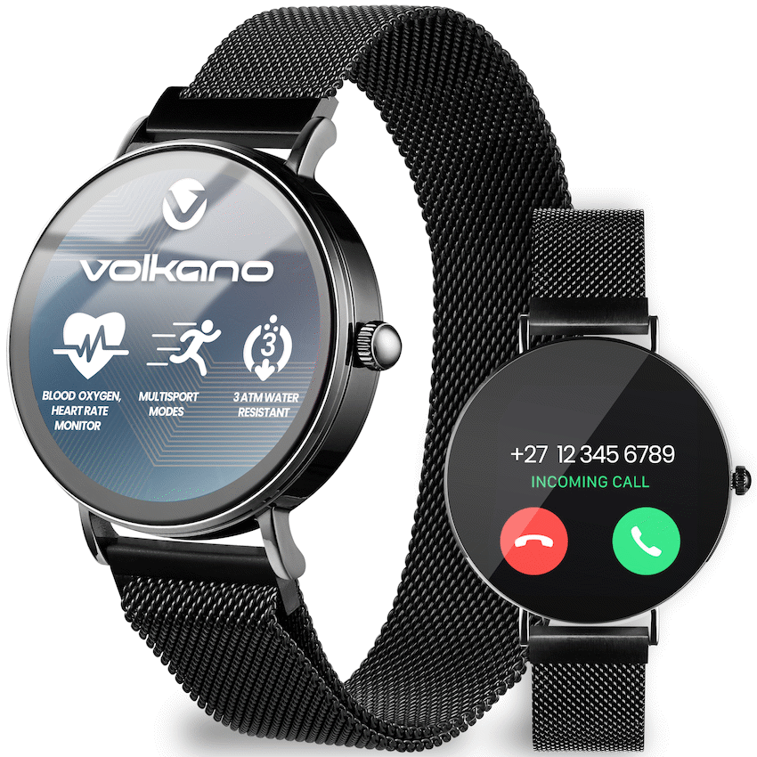 Volkano Valencia Series Ladies Smart Watch - Black - Black - Wearables