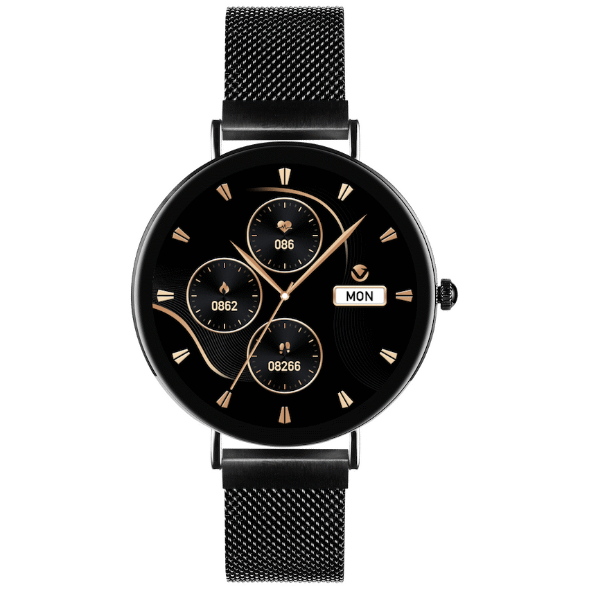 Volkano Valencia Series Ladies Smart Watch - Black - Black - Wearables