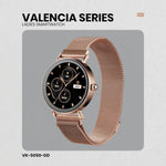 Volkano Valencia Series Ladies Smart Watch - Rose Gold - Rose Gold - Wearables