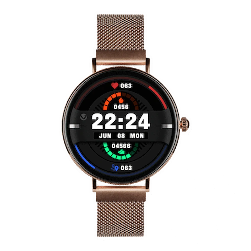 Volkano Valencia Series Ladies Smart Watch - Rose Gold - Rose Gold - Wearables