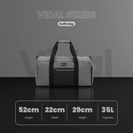 Volkano Vidal 35l Duffle Bag - Grey - Grey - Bags