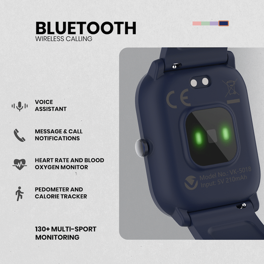 Volkano Vivo Series Kids Smart Watch - Dark Blue - Dark Blue