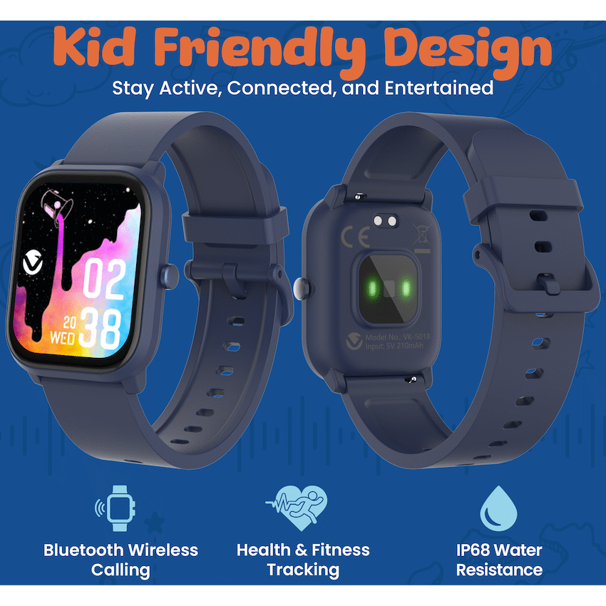Volkano Vivo Series Kids Smart Watch - Dark Blue - Dark Blue