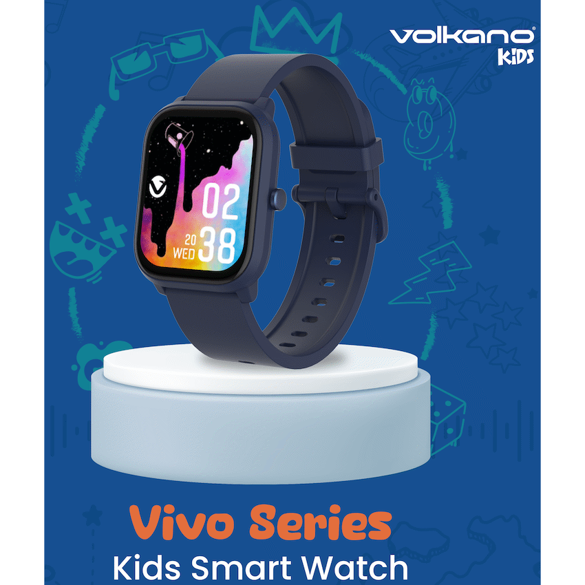 Volkano Vivo Series Kids Smart Watch - Dark Blue - Dark Blue