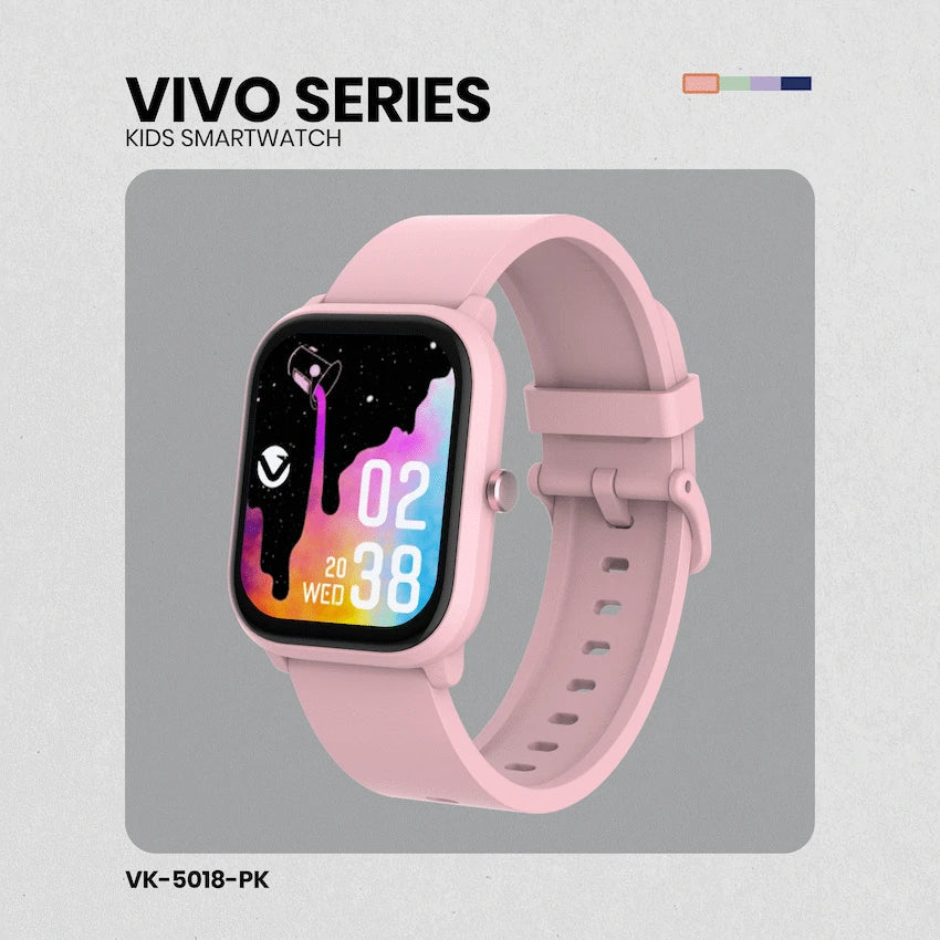 Volkano Vivo Series Kids Smart Watch - Pastel Pink - Pastel Pink